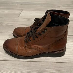 Thursday Captain Lace Up Boots in Brandy - Women's Size 7